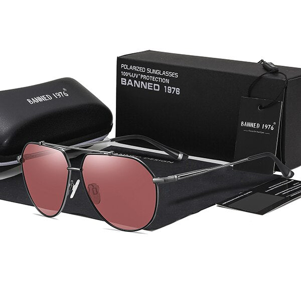 2023 Trend Quality Alloy Men's Sunglasses Original Polarized Sun glasses Women Aviation Mirror Eyewear Oculos De Sol