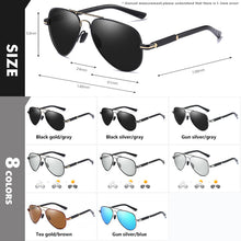 Load image into Gallery viewer, 20231 Trend Quality Titanium Alloy Sunglasses Polarized Men Photochromic Sun Glasses Women Pilot Mirror Shades Oculos De Sol