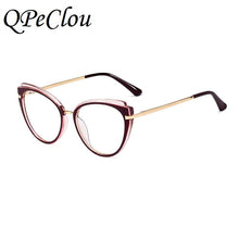 Load image into Gallery viewer, 2022  Trendy Vintage Cat Eye Glasses Frame Women  Optical Anti-blue Eyeglasses Female Computer Transparent Spectacles