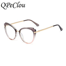 Load image into Gallery viewer, 2022  Trendy Vintage Cat Eye Glasses Frame Women  Optical Anti-blue Eyeglasses Female Computer Transparent Spectacles
