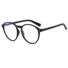 Carica l'immagine nel visualizzatore di Gallery, 2023 Versatile Simple Anti Blu Ray Flat Lens Women's Personalized Round Retro Temperament Art Glasses