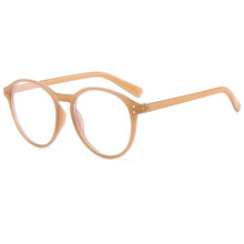 Carica l'immagine nel visualizzatore di Gallery, 2023 Versatile Simple Anti Blu Ray Flat Lens Women's Personalized Round Retro Temperament Art Glasses