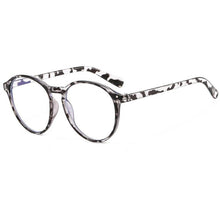 Carica l'immagine nel visualizzatore di Gallery, 2023 Versatile Simple Anti Blu Ray Flat Lens Women's Personalized Round Retro Temperament Art Glasses