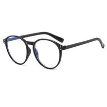 Carica l'immagine nel visualizzatore di Gallery, 2023 Versatile Simple Anti Blu Ray Flat Lens Women's Personalized Round Retro Temperament Art Glasses