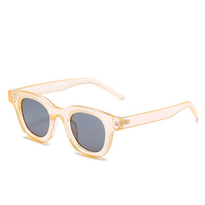 2023 Versatile Simple and Small Oval Sunglasses Women's Personality Street Shooting Temperament Art Glasses UV400