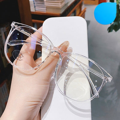 2023 Vinatge Occhiali Cornice Trasparente Occhiali da vista da donna Miopia ottica Tondi di plastica Occhiali anti-luce blu 