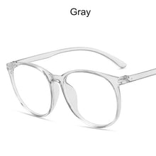 Carica l&#39;immagine nel visualizzatore di Gallery, 2023 Vinatge Occhiali Cornice Trasparente Occhiali da vista da donna Miopia ottica Tondi di plastica Occhiali anti-luce blu 