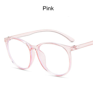 2023 Vinatge Occhiali Cornice Trasparente Occhiali da vista da donna Miopia ottica Tondi di plastica Occhiali anti-luce blu 