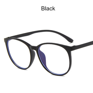 2023 Vinatge Occhiali Cornice Trasparente Occhiali da vista da donna Miopia ottica Tondi di plastica Occhiali anti-luce blu 