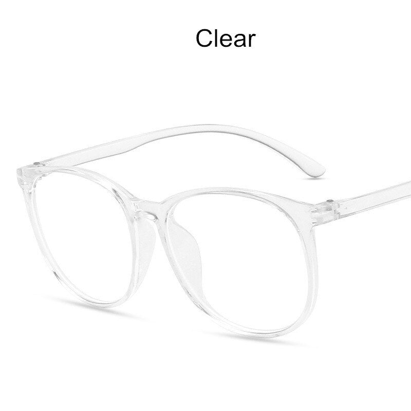 2023 Vinatge Occhiali Cornice Trasparente Occhiali da vista da donna Miopia ottica Tondi di plastica Occhiali anti-luce blu 