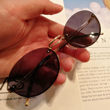Load image into Gallery viewer, 2023 Vintage Metal Frame Oval Sunglasses Women Punk Sun Glasses Men Cool Driving Shades Female Oculos Feminino UV400