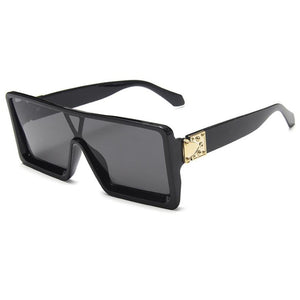 2023 Vintage White Rectangle Sunglasses Women  Designer Overszie Square Sun Glasses Female Summer Big Frame Eyewear
