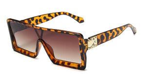 2023 Vintage White Rectangle Sunglasses Women  Designer Overszie Square Sun Glasses Female Summer Big Frame Eyewear