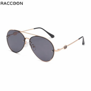 2023  Women Alloy Sunglasses Driving High Reflective Black Female Metal Quality Flat Lens F Outdoor Eyeglasses Oculos Classic