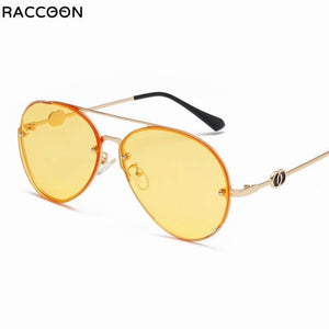 2023  Women Alloy Sunglasses Driving High Reflective Black Female Metal Quality Flat Lens F Outdoor Eyeglasses Oculos Classic