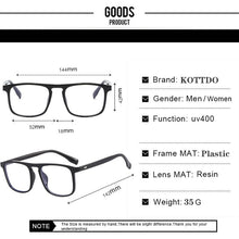 Load image into Gallery viewer, 2023 Women Eyeglasses Men Optical Computer Glasses Anti-Blue Light Eye Glasses Square Transparent Spectacle Unisex