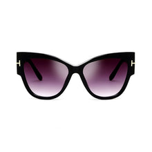 Load image into Gallery viewer, 2023 Women Big Cat Eye Sunglasses Ladies  Brand Trending T-shaped  personality sunglasses UV400