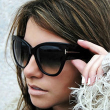 Load image into Gallery viewer, 2023 Women Big Cat Eye Sunglasses Ladies  Brand Trending T-shaped  personality sunglasses UV400