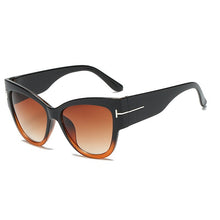 Load image into Gallery viewer, 2023 Women Big Cat Eye Sunglasses Ladies  Brand Trending T-shaped  personality sunglasses UV400