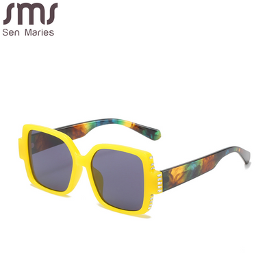 2023 Women Personality Diamond-Studded Sunglasses Square Frame Rhinestone Glasses Lady Sun Glass Eyewear Party Gifts