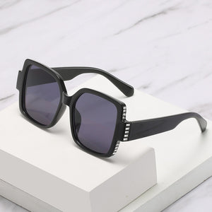 2023 Women Personality Diamond-Studded Sunglasses Square Frame Rhinestone Glasses Lady Sun Glass Eyewear Party Gifts