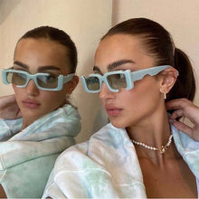 Load image into Gallery viewer, 2023 Women Retro Sunglasses Men&#39;s Vintage White Sun glasses Blue Ladies Sunglasses Women&#39;s Shadow Retro glasses