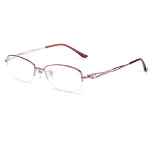 Load image into Gallery viewer, 2023 Women&#39;s Glasses Myopia Reading Eyeglasses Titanium Blue Light Retro Small Prescription Computer Half-Rim Frame Oculos