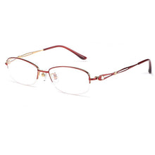 Load image into Gallery viewer, 2023 Women&#39;s Glasses Myopia Reading Eyeglasses Titanium Blue Light Retro Small Prescription Computer Half-Rim Frame Oculos