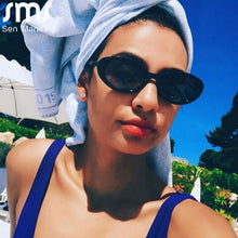 Load image into Gallery viewer, 2023 Women&#39;s Retro Oval Sunglasses Transparent Gradient Small Frame Sun Glasses UV400