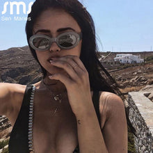 Load image into Gallery viewer, 2023 Women&#39;s Retro Oval Sunglasses Transparent Gradient Small Frame Sun Glasses UV400