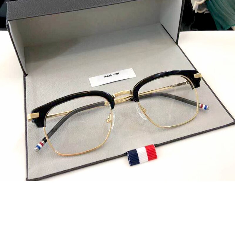 2023 York Thom Brand Design Glasses Frame for Men Women Square Eyeglasses Optical Prescription Eyewear Eyeglass Frames TB707