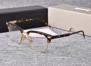 2022  York Thom Brand Design Glasses Frame for Men Women Square Semi Rimless Eyeglasses Optical Prescription Eyewear TB711