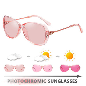 2023  lady Photochromic Sunglasses Day Night vision Polarized women Glasses female shades original oculos with box