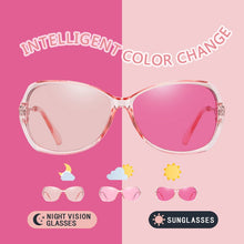 Load image into Gallery viewer, 2023  lady Photochromic Sunglasses Day Night vision Polarized women Glasses female shades original oculos with box