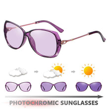 Load image into Gallery viewer, 2023  lady Photochromic Sunglasses Day Night vision Polarized women Glasses female shades original oculos with box