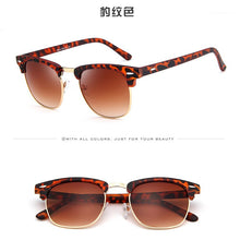 Load image into Gallery viewer, 2023 men Sunglasses Women Driving Mirrors vintage For Women Reflective flat lens Rays Sun Glasses Female oculos UV400