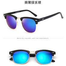 Load image into Gallery viewer, 2023 men Sunglasses Women Driving Mirrors vintage For Women Reflective flat lens Rays Sun Glasses Female oculos UV400