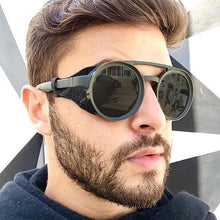 Load image into Gallery viewer, 2023 round Frame European and American hip-hop sunglasses Personality sunglasses steampunk sunglasses