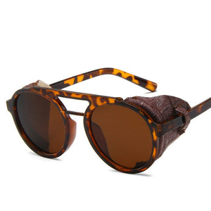 2023 round Frame European and American hip-hop sunglasses Personality sunglasses steampunk sunglasses