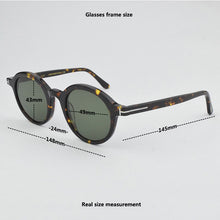 Load image into Gallery viewer, 2023 vintage acetate sunglasses for men Round retro UV400 Eyeglasses drive outdoor  sun glasses Women