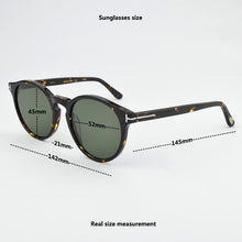 Load image into Gallery viewer, 2023 vintage acetate sunglasses for men Round retro UV400 Eyeglasses drive outdoor quality sun glasses Women tf0591