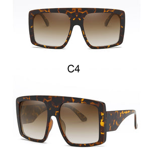 2023 Newest Design Big Frame Oversized Sunglasses Women  Brand Large Flat Top Sun Glasses Trendy Square Gradient Shades