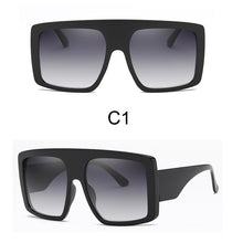Load image into Gallery viewer, 2023 Newest Design Big Frame Oversized Sunglasses Women  Brand Large Flat Top Sun Glasses Trendy Square Gradient Shades