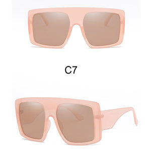2023 Newest Design Big Frame Oversized Sunglasses Women  Brand Large Flat Top Sun Glasses Trendy Square Gradient Shades