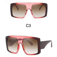 Load image into Gallery viewer, 2023 Newest Design Big Frame Oversized Sunglasses Women  Brand Large Flat Top Sun Glasses Trendy Square Gradient Shades