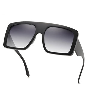 2023 Newest Design Big Frame Oversized Sunglasses Women  Brand Large Flat Top Sun Glasses Trendy Square Gradient Shades