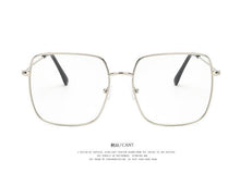 Load image into Gallery viewer, 2023 square frame vintage Eeygalsses Women Oversized Big SizeOptical Frames Metal Glasses Frame Clear lens Eyeware