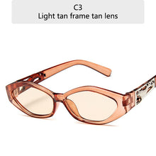 Load image into Gallery viewer, 2023 Original Brand Designer Sunglasses Ladies Small Frame Sun Glasses Personality Leopard Cat Eye Eyewear UV400