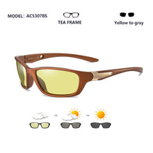 Carica l&#39;immagine nel visualizzatore di Gallery, 2023 Outdoor Sport Driving Photochromic Sunglasses Men Polarized Glasses Day Night Vision Chamelon Goggle UV400 zonnebril heren