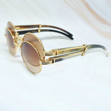 Carica l'immagine nel visualizzatore di Gallery, 2022 Oval Sunglasses Men Women Designer Carter Sun Glasses Wood Buffs Sunglass Buffalo Horn Shades Eyewear Gafas De Sol Hombre